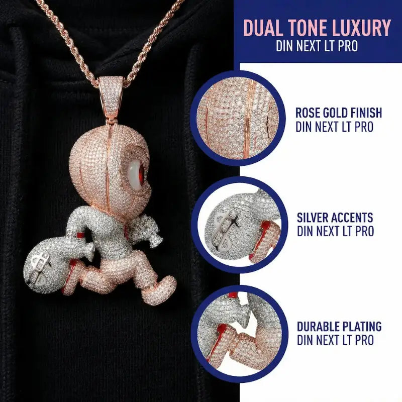 SPACEICE iced out pendant for gifts wedding prom party