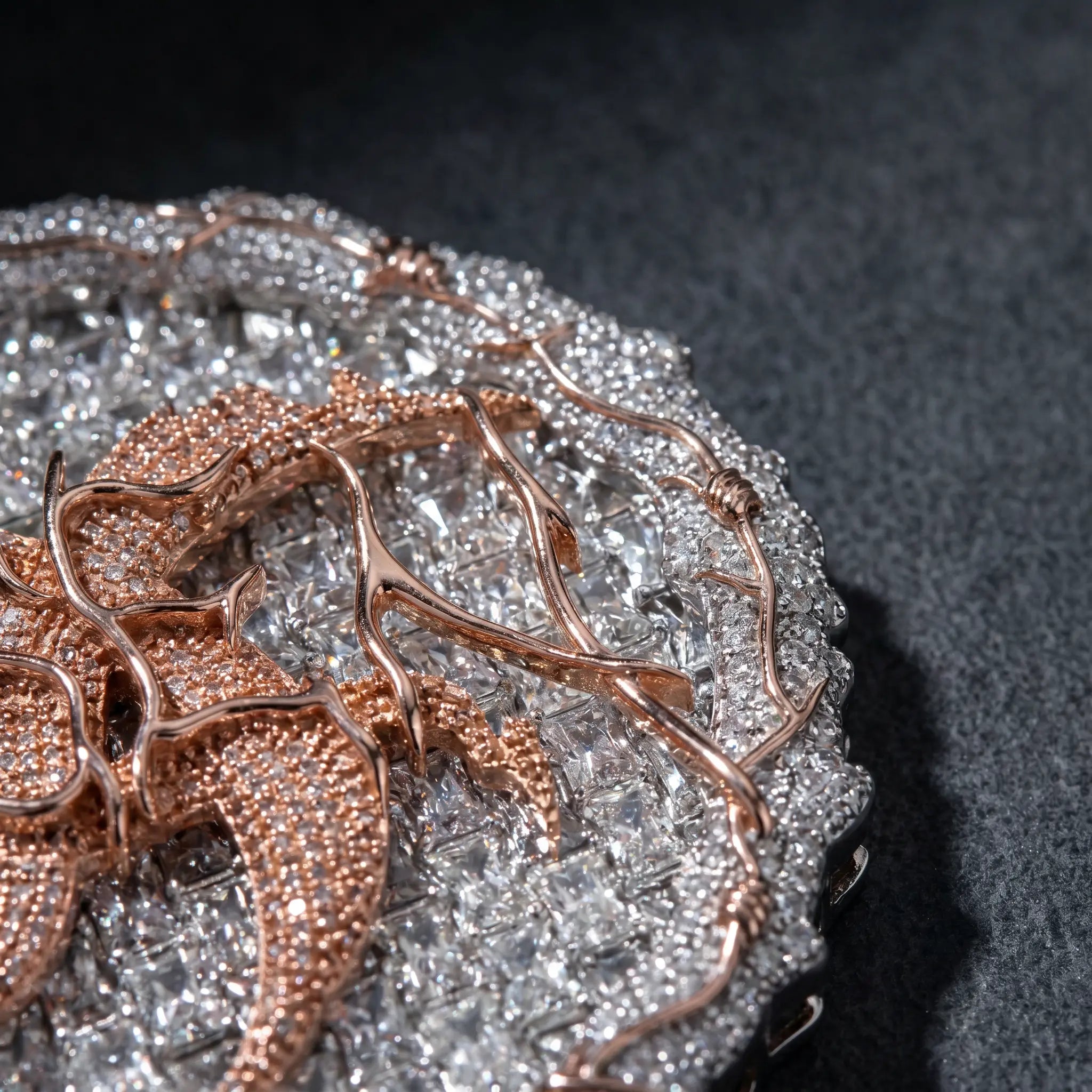 Iced Out Dragon Pendant | Hip Hop Dragon Necklace for Men