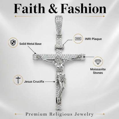 Religious hip hop pendant for men and women in rose gold finish