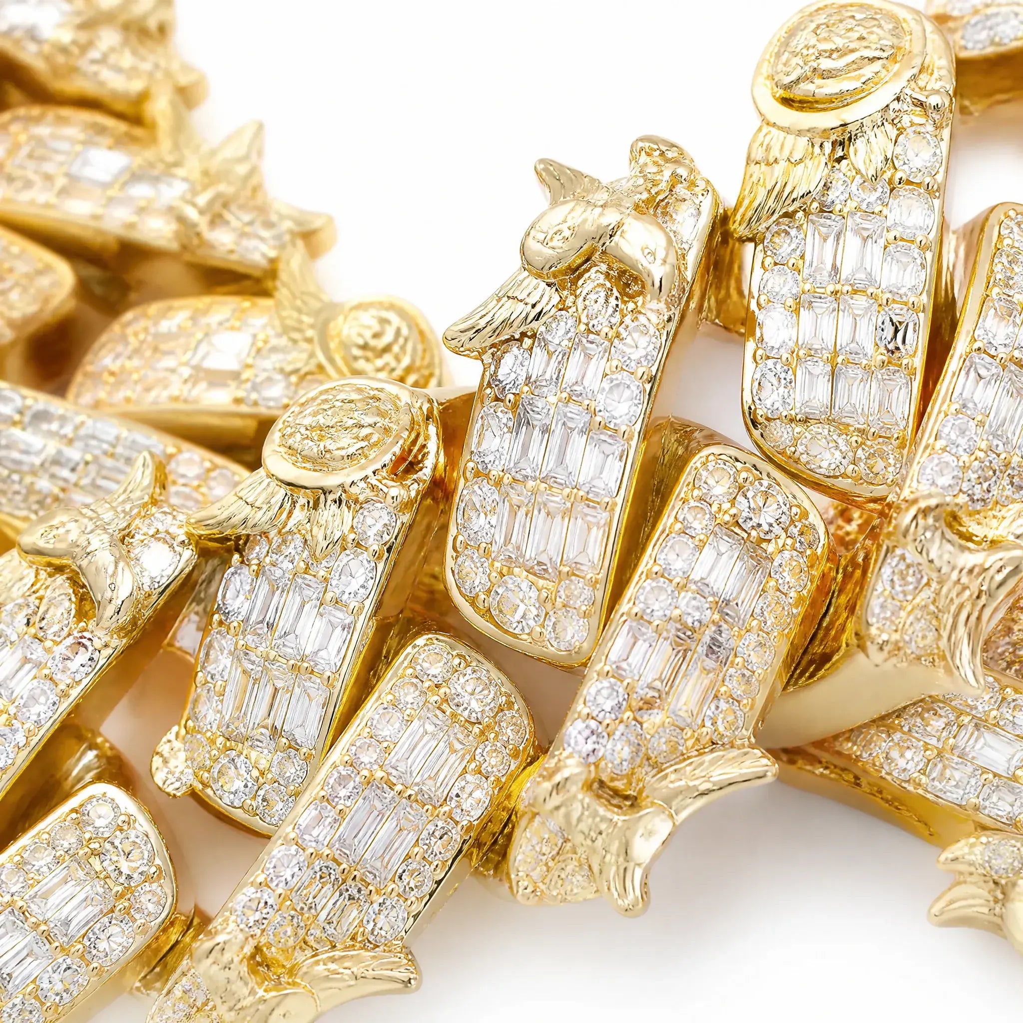 Iced Out Eagle Cuban Link Chain 